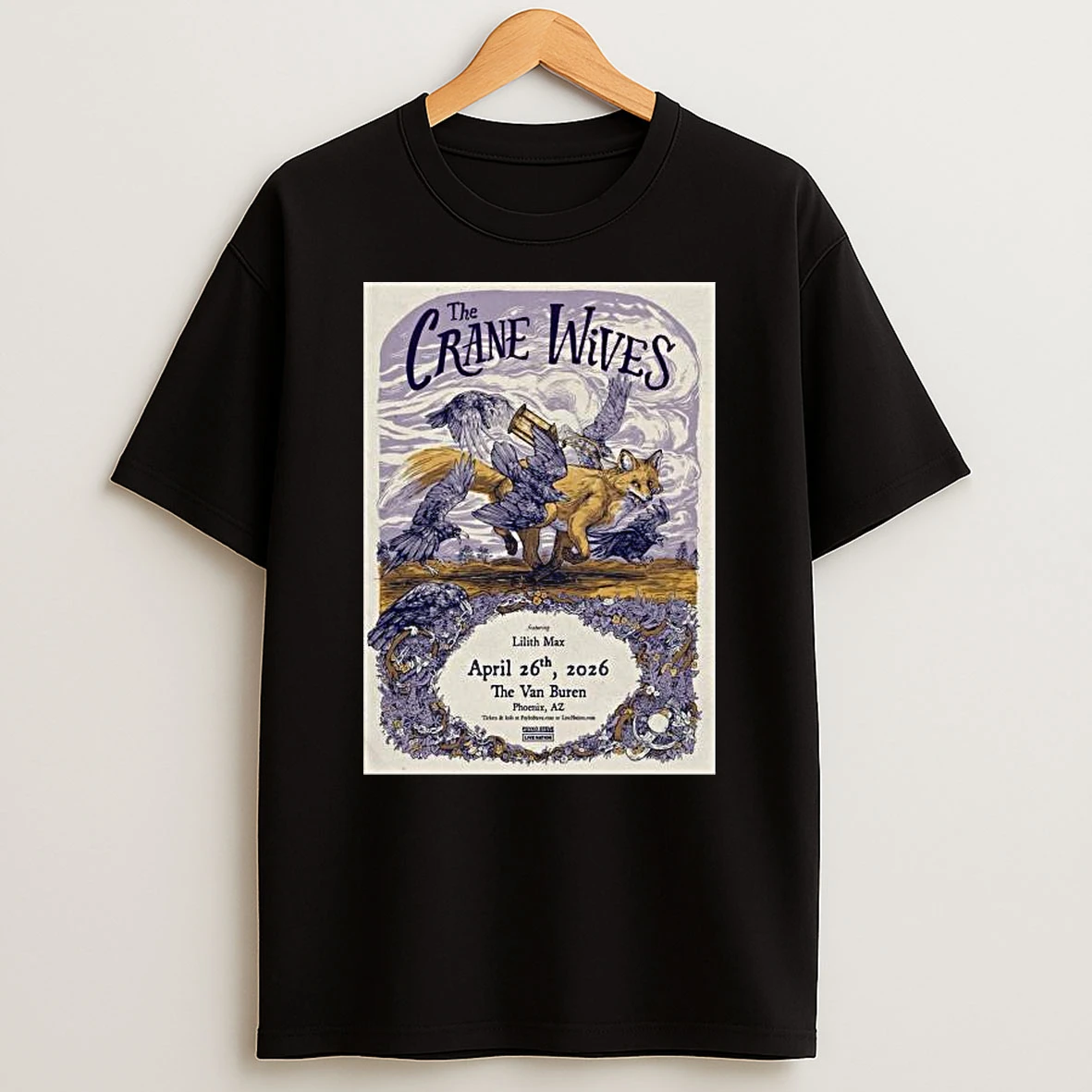 The Crane Wives April 26 2026 The Van Buren Phoenix Az T Shirt