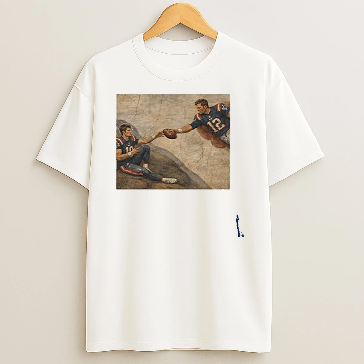 The Creation Of Adam Tom Brady Drake Maye T Shirt