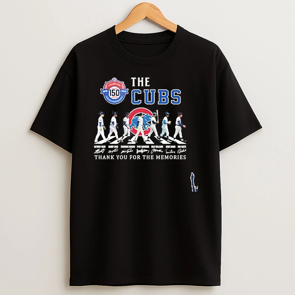 The Cubs Team Player Abbey Road Signature Thank You For The Memories T Shirt