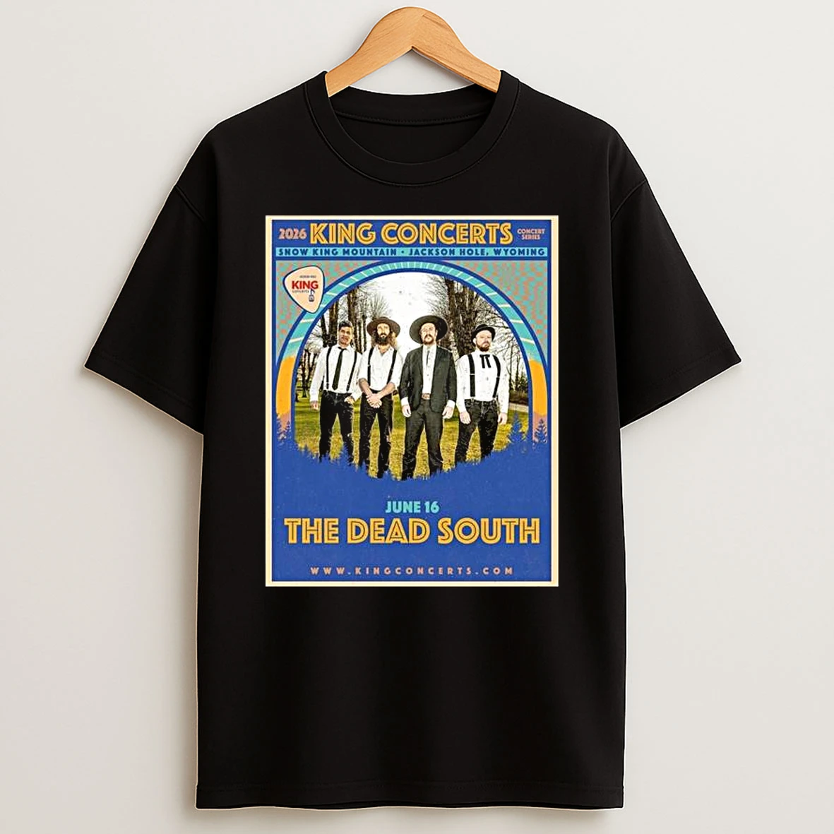 The Dead South June 16 2026 Snow King Mountain Jackson Hole Wyoming T Shirt