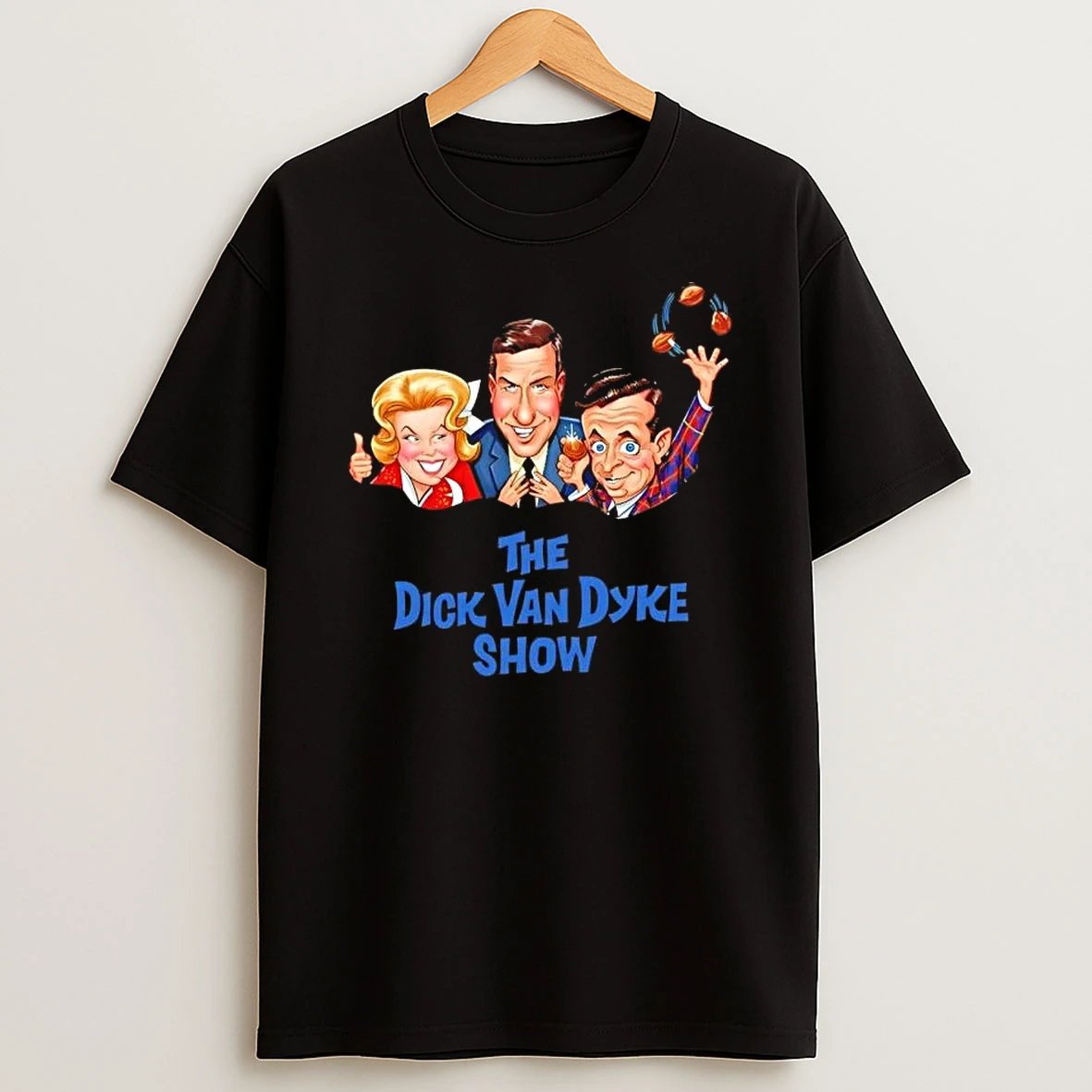 The Dick Van Dyke Show 60s Caricature Vintage T Shirt