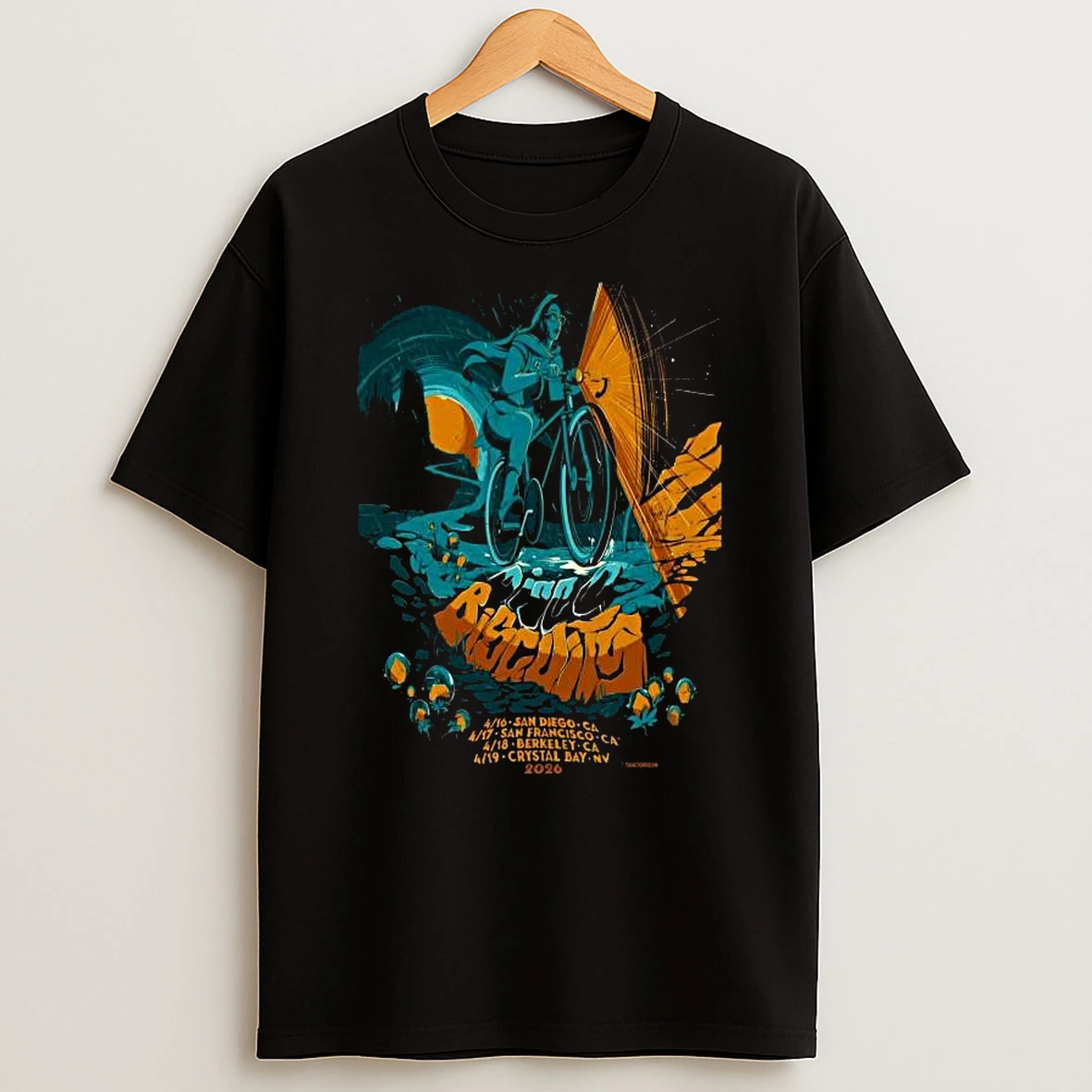 The Disco Biscuits Bicycle Day West Coast 2026 Tour T Shirt