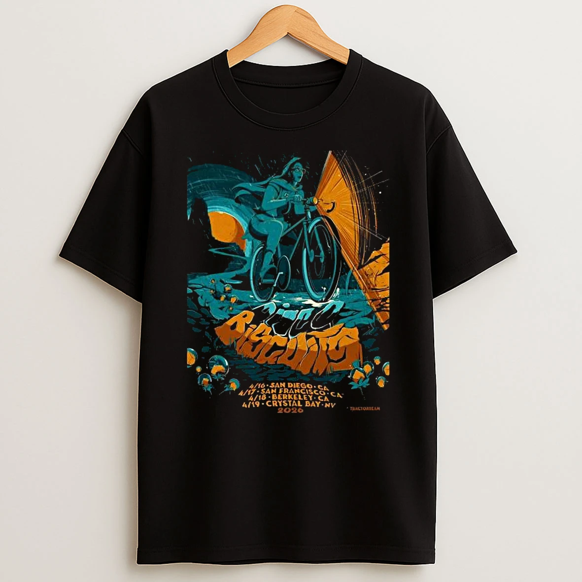 The Disco Biscuits Bicycle Day West Coast Tour April 2026 T Shirt