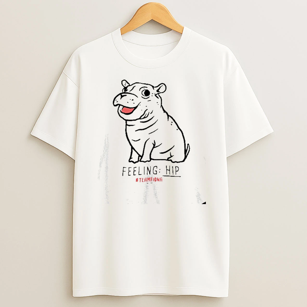 The Fiona The Hippo Feeling Hip T Shirt
