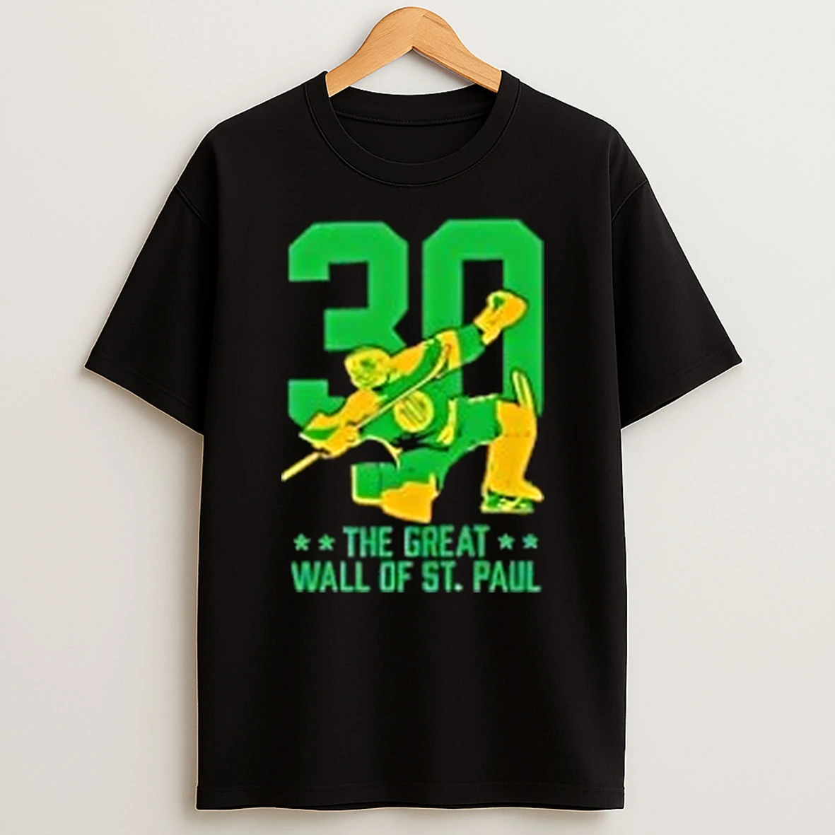 The Great Wall Of St Paul Hockey 30 Years Logo T Shirt