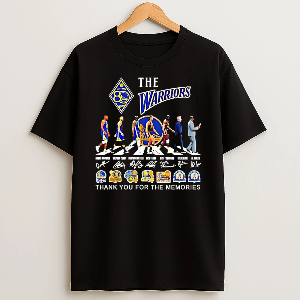 The Golden State Warriors Players Abbey Road 80th Anniversary 1946 2026 Thank You For The Memories T Shirt