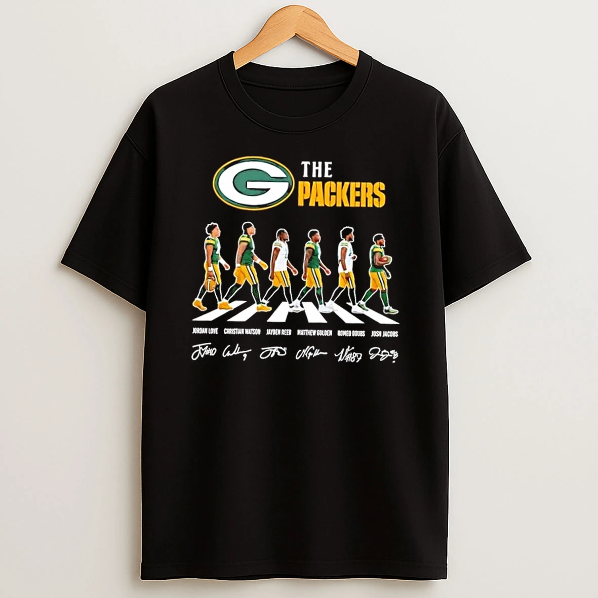 The Green Bay Packers Jordan Love Christian Watson And Players Abbey Road Signatures T Shirt