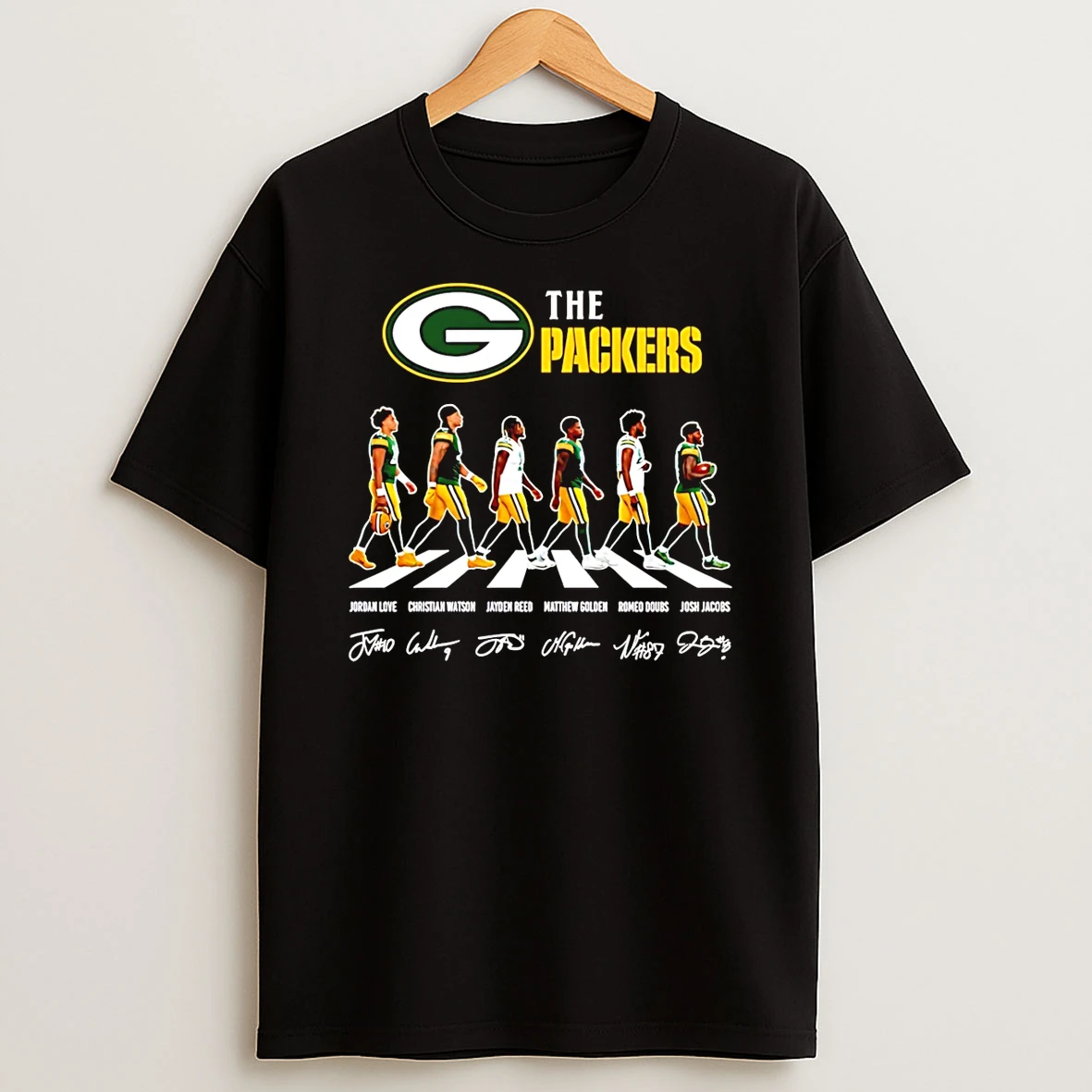 The Green Bay Packers Cross The Street Signatures 2026 T Shirt