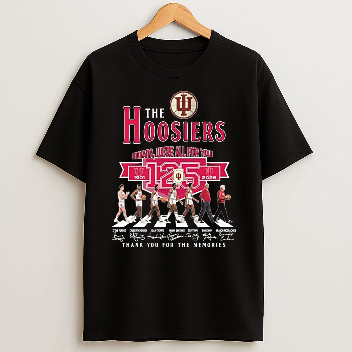The Hoosiers Indiana Were All For You 125th Anniversary 1901 2026 Abbey Road Signatures Thank You For The Memories T Shirt