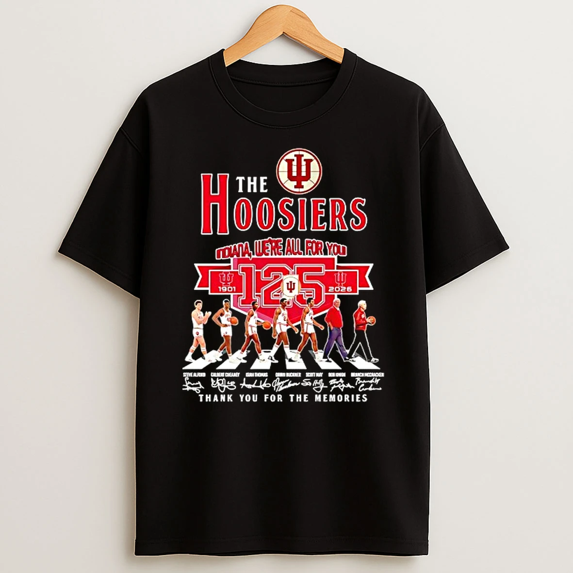 The Indiana Hoosiers Abbey Road 125th Anniversary 1901 2026 Thank You For The Memories Signatures T Shirt