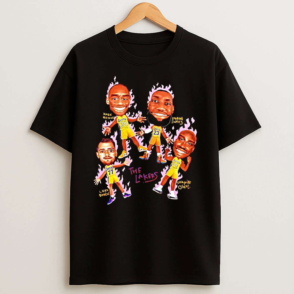 The Lakers Crazy Head Funny T Shirt