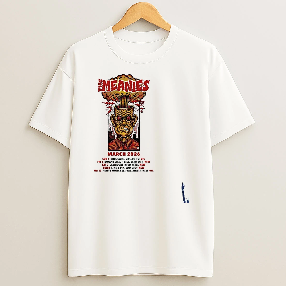 The Meanies Tour March 2026 Australia T Shirt