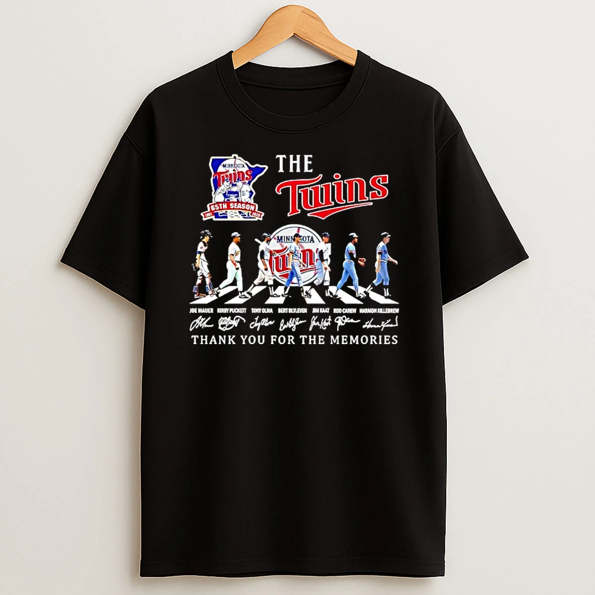 The Minnesota Twins Abbey Road 65th Anniversary 1961 2026 Thank You For The Memories Signatures T Shirt