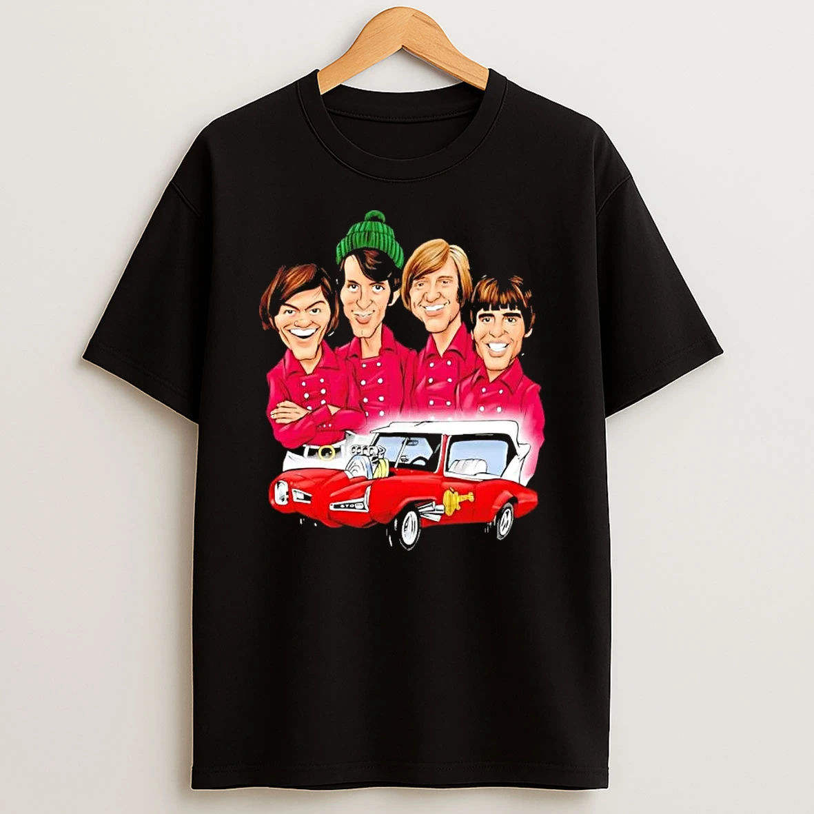The Monkees 60s Caricature Vintage T Shirt