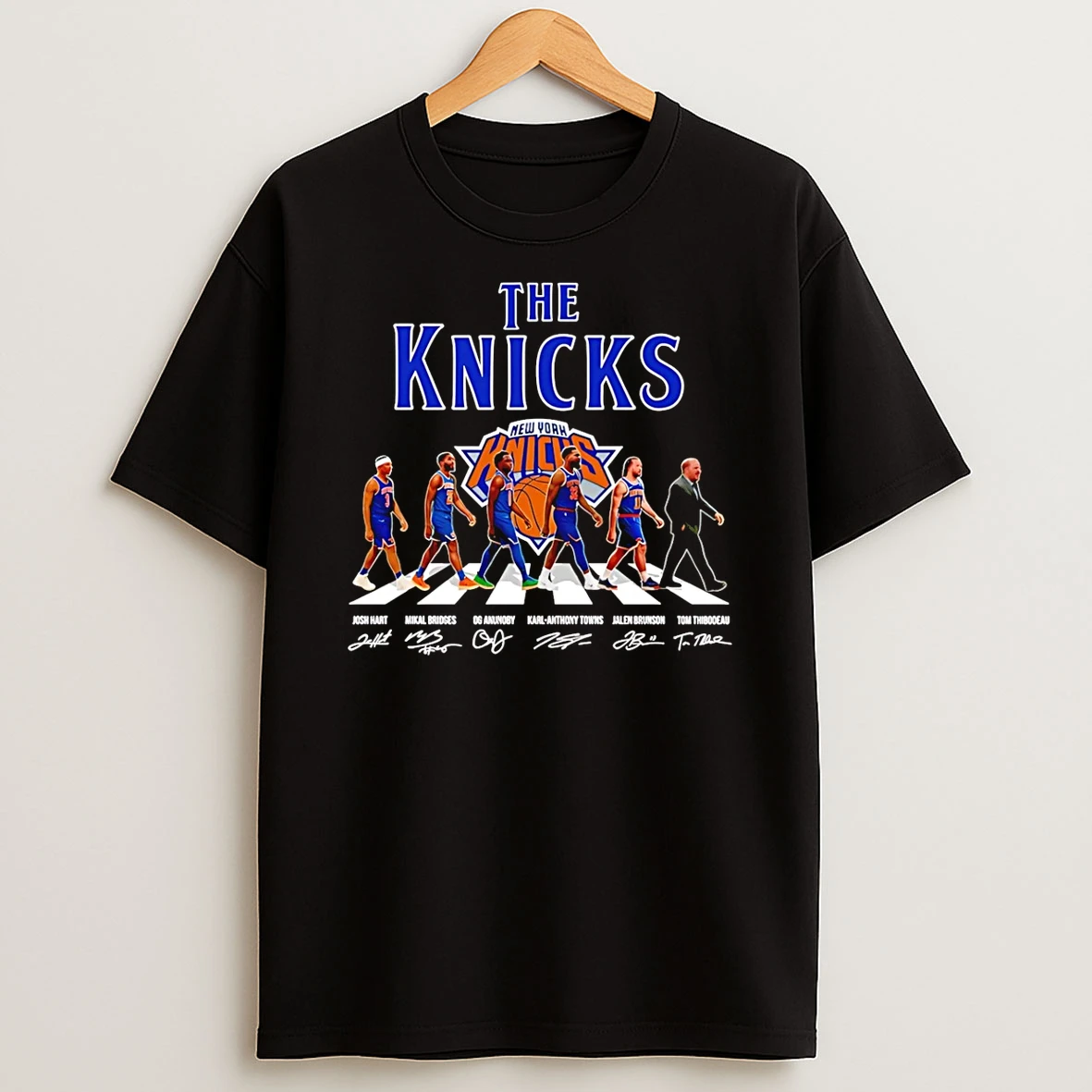 The New York Knicks Cross The Street Signatures 2026 T Shirt