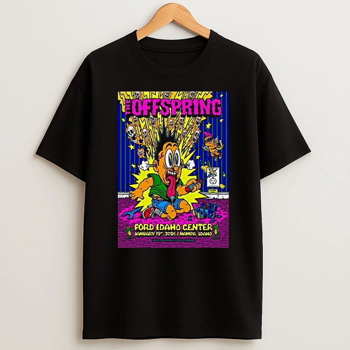 The Offspring Jan 19 2026 Nampa Id Tour T Shirt