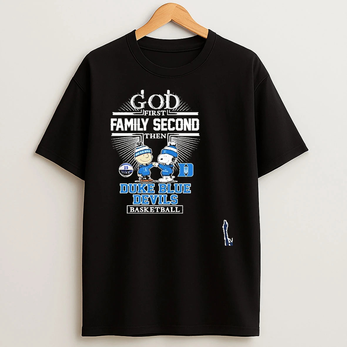 The Peanuts God First Family Second Then Duke Blue Devils Basketball T Shirt
