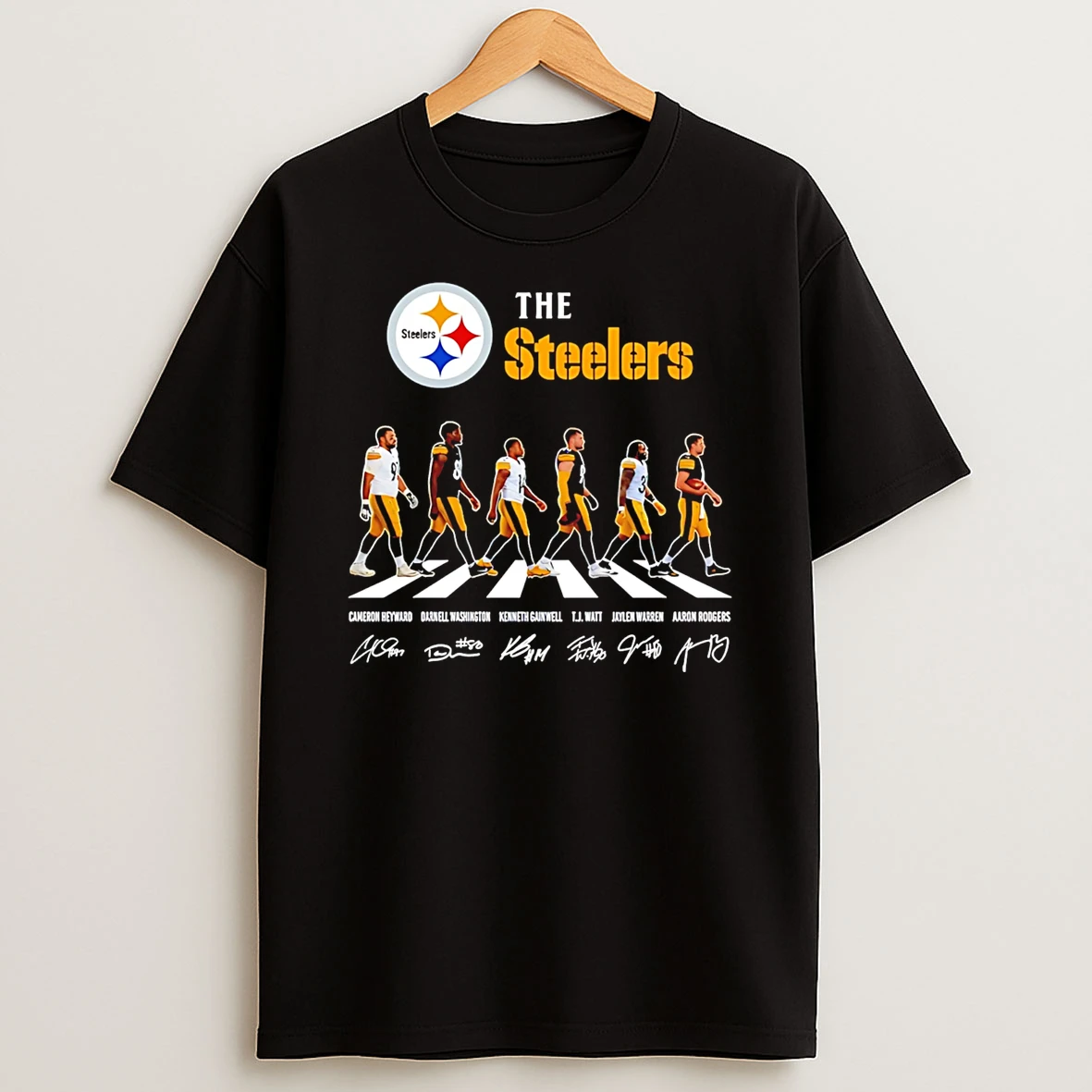 The Pittsburgh Steelers Cross The Street Signatures 2026 T Shirt