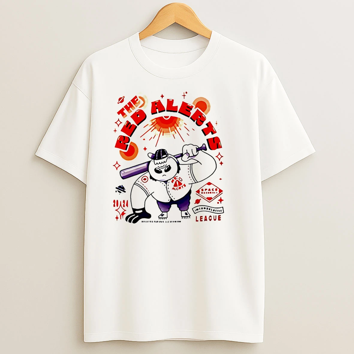 The Red Alerts Baseball T Shirt
