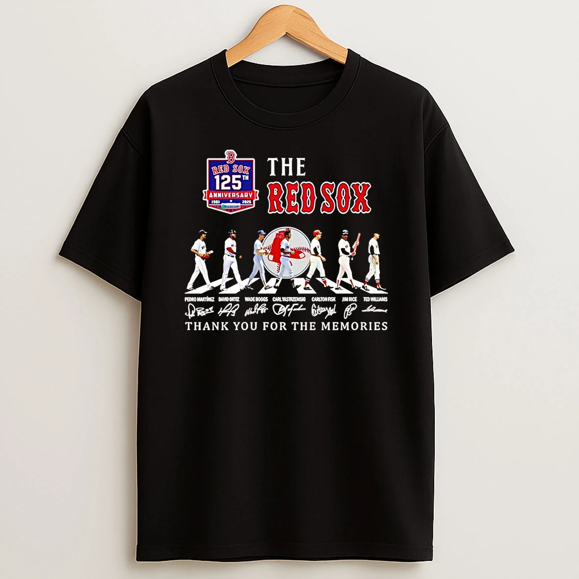 The Red Sox 125th Anniversary 1901 2026 Thank You T Shirt
