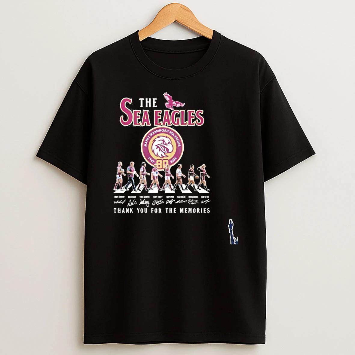 The Sea Eagles Abbey Road 80 Seasons 1947 2026 T Shirt