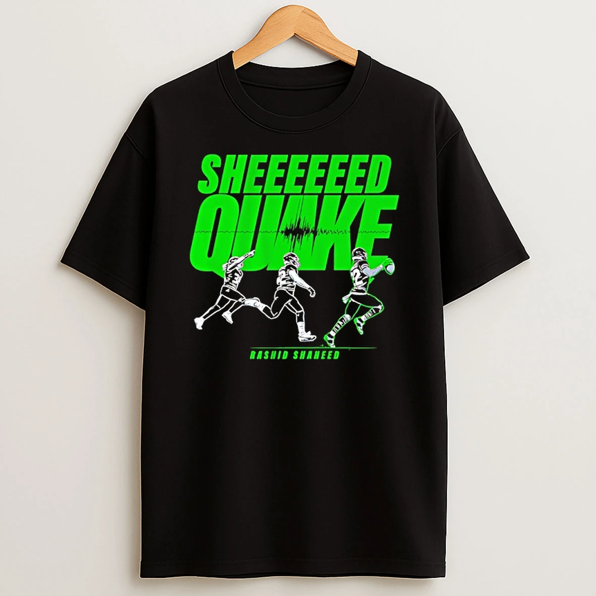 The Shed Quake Rashid Shaheed Seattle Seahawks Football T Shirt
