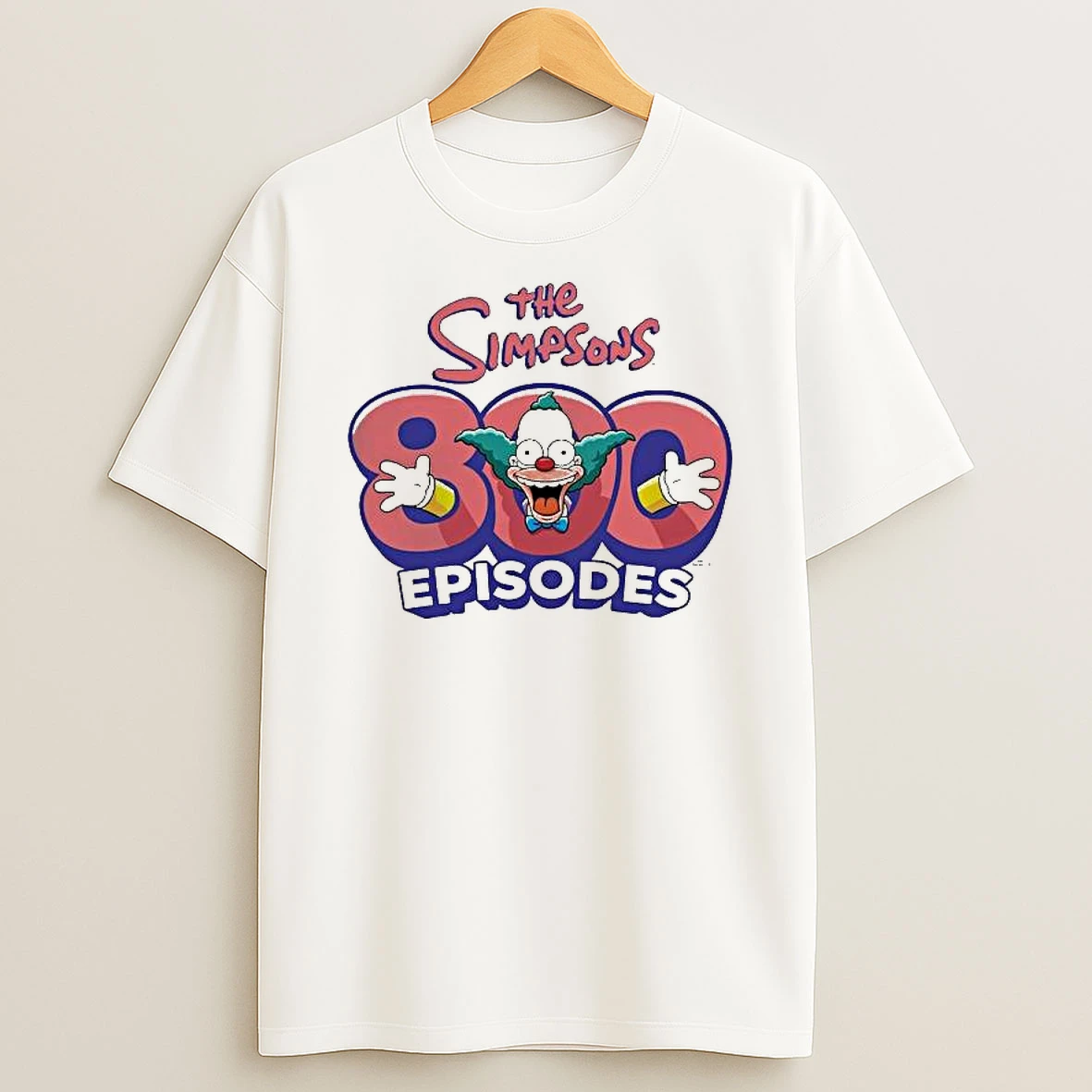 The Simpsons 800 Episodes Logo T Shirt