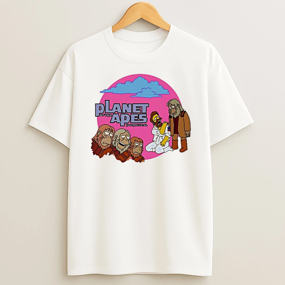 The Simpsons Planet Of The Apes The Musical Graphic T Shirt