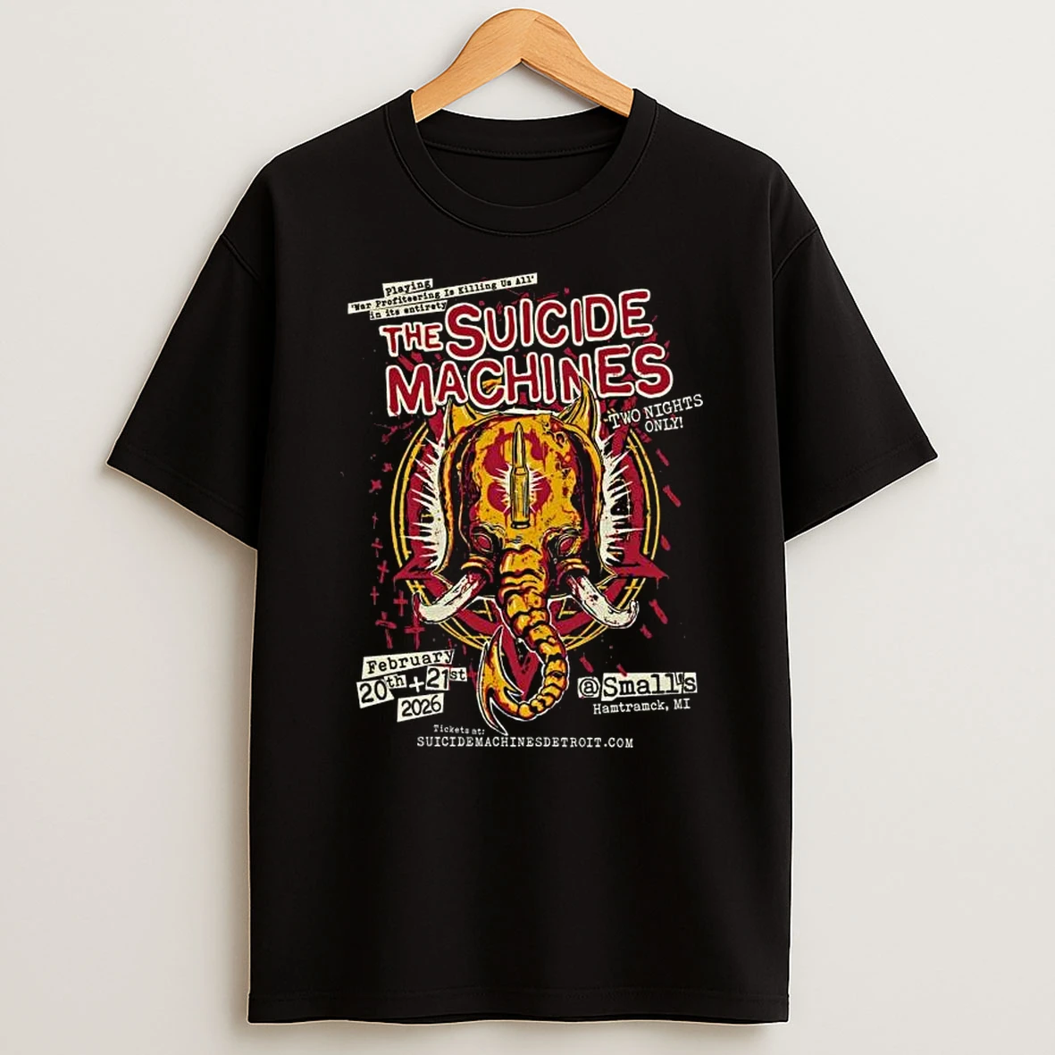 The Suicide Machines Hamtramck Mi On Feb 20 21 2026 Event T Shirt