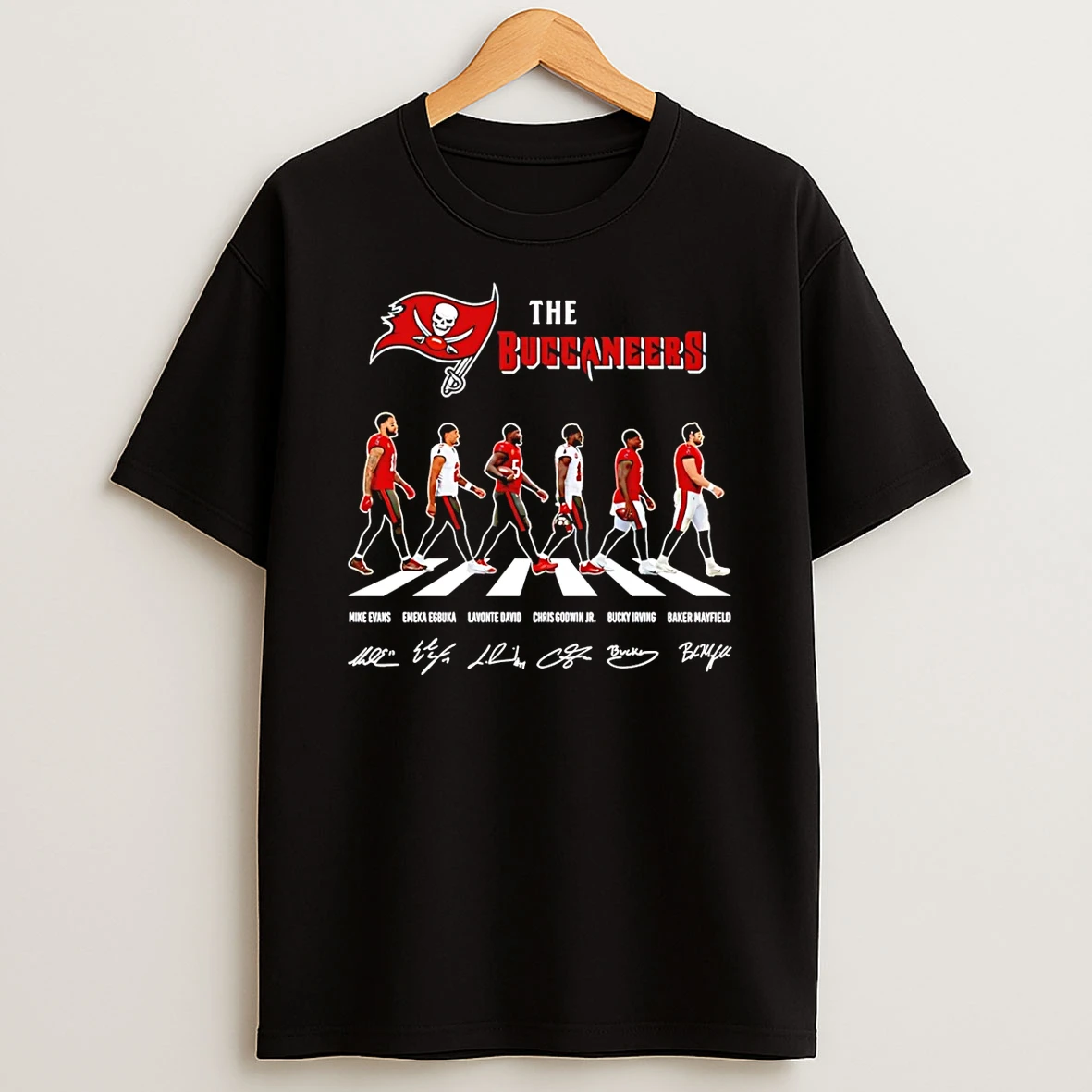 The Tampa Bay Buccaneers Cross The Street Signatures 2026 T Shirt