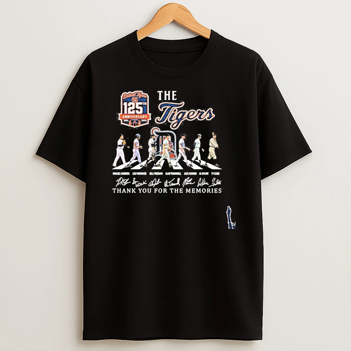 The Tigers 125th Anniversary Player Abbey Road Signature Thank You For The Memories T Shirt