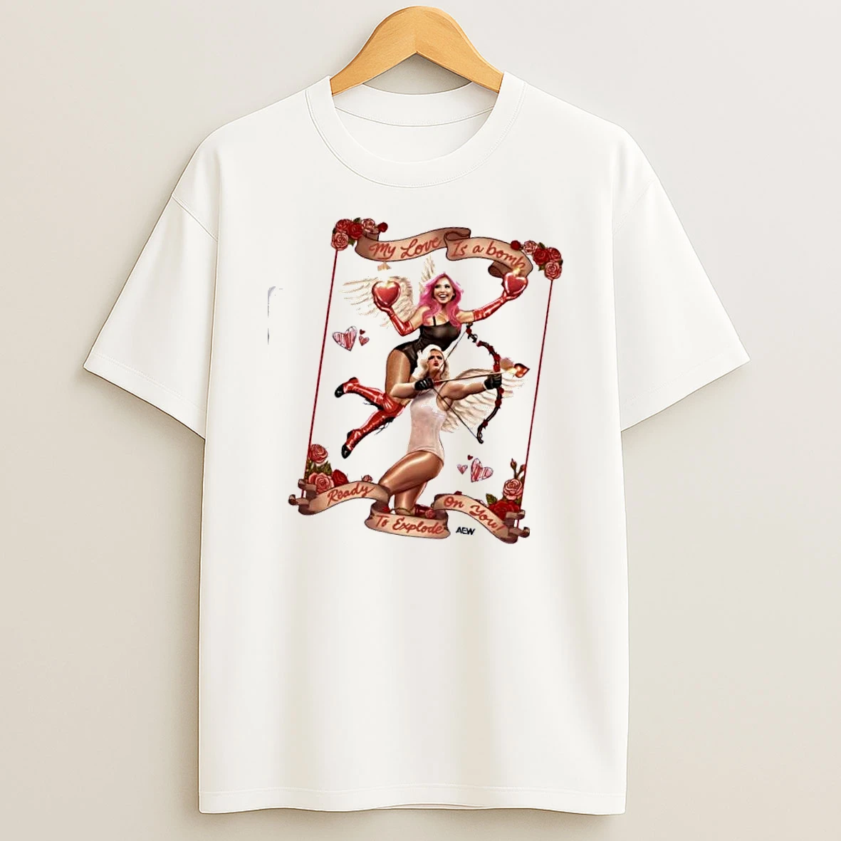 The Timeless Love Bombs Valentines Day Graphic Series T Shirt