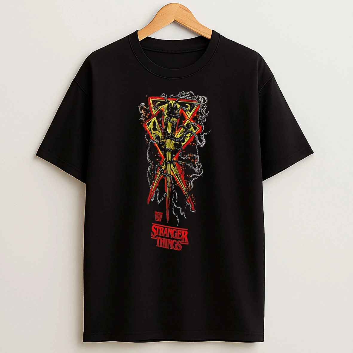 The Undertaker Wwe X Stranger Things Upside Down T Shirt