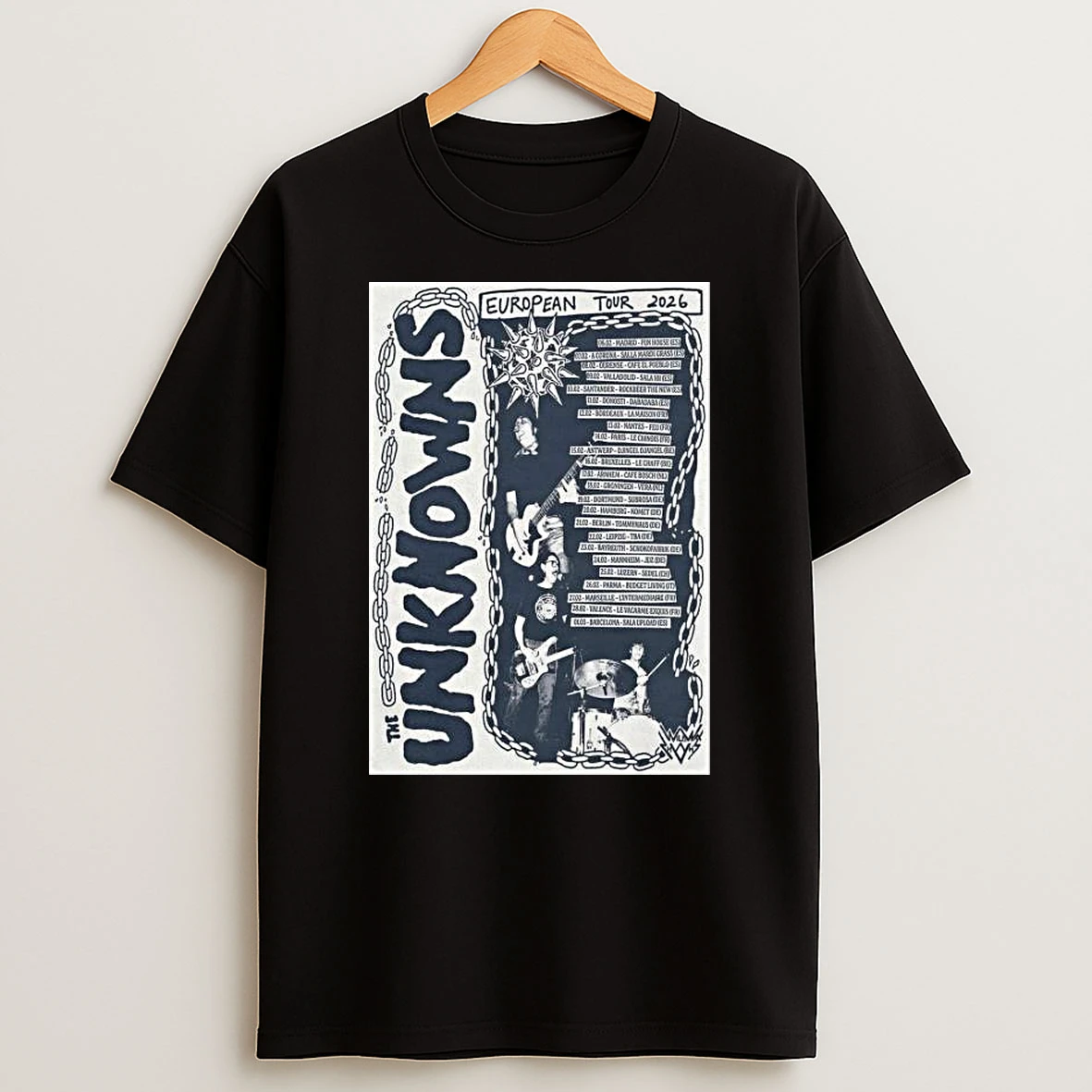The Unknowns Eu Tour 2026 T Shirt