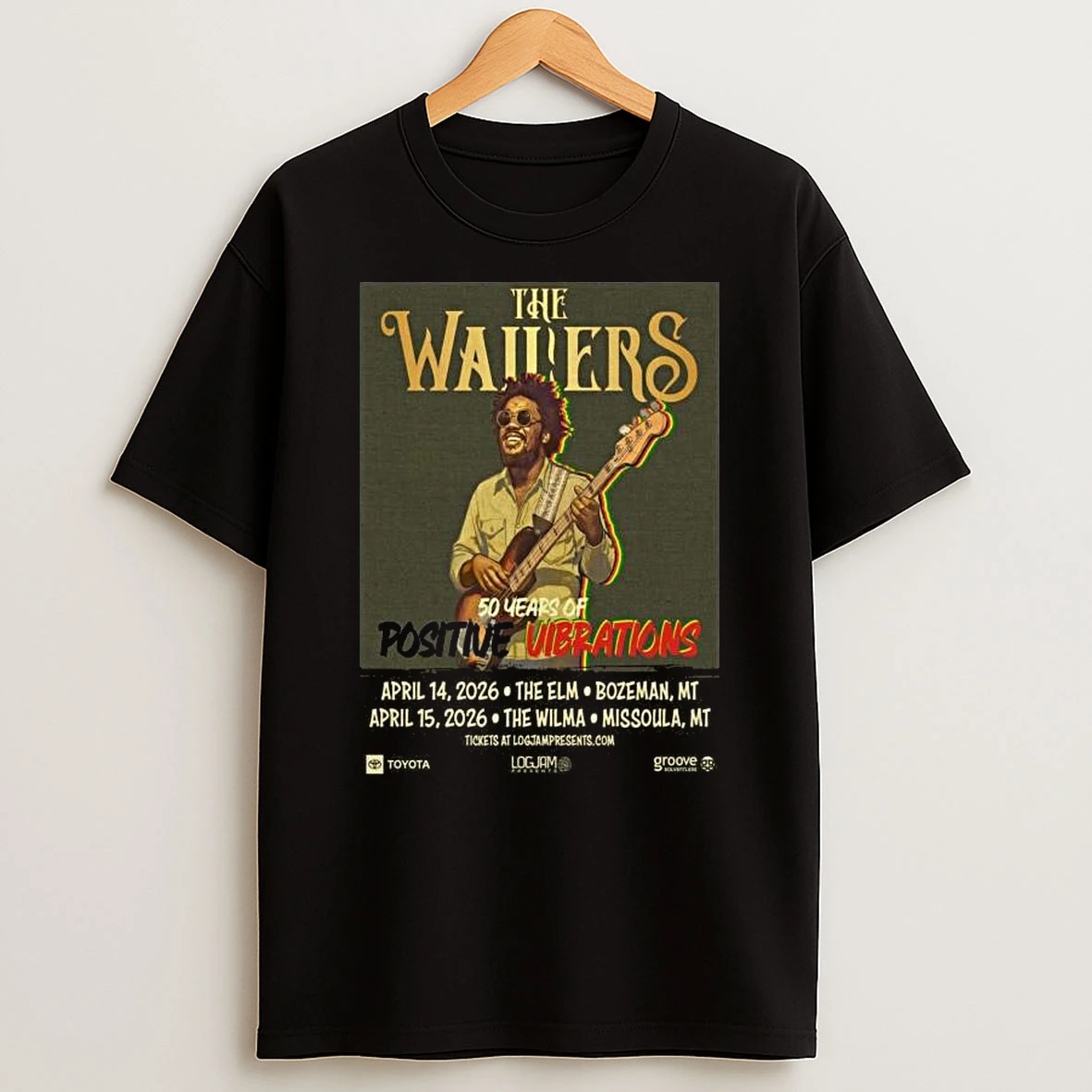 The Wailers April 14 2026 Bozeman Mt T Shirt