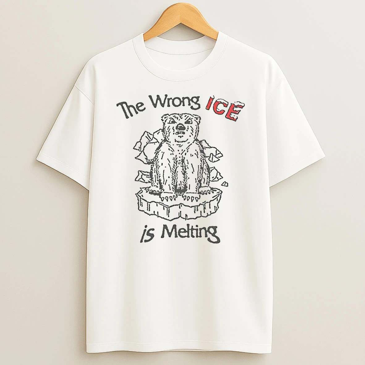 The Wrong Amazon Wrong Ice Is Melting T Shirt