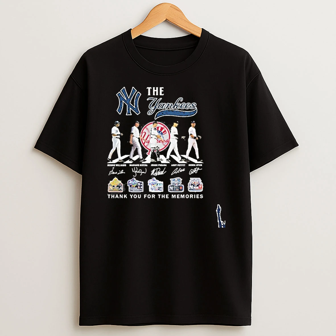 The Yankees Player Abbey Road Signature Thank You For The Memories T Shirt