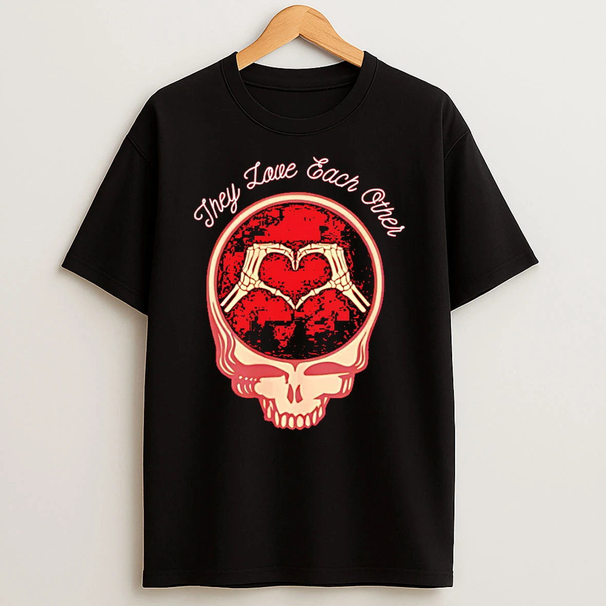 They Love Each Other Cute Valentines Day Dead Head Jerry Garcia And Bob Weir T Shirt