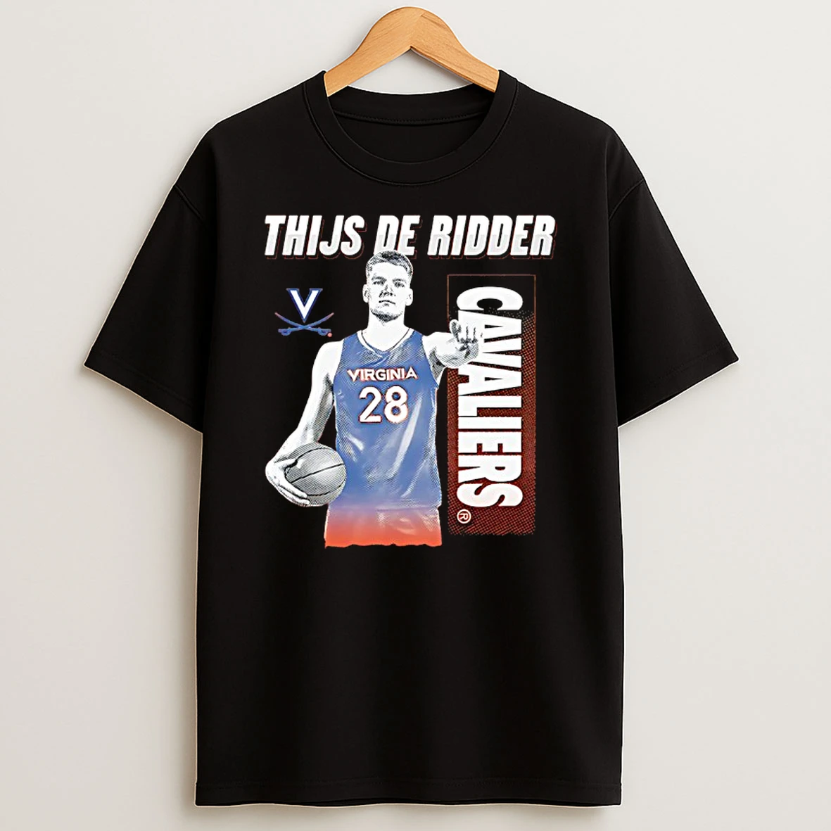 Thijs De Ridder Virginia Cavaliers Graphic T Shirt