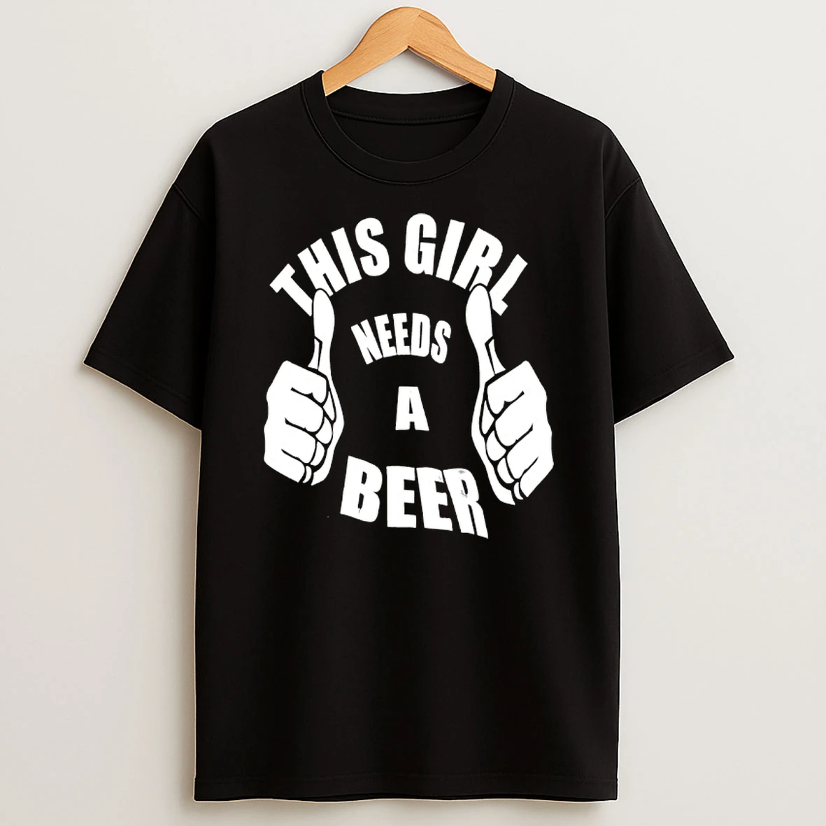 This Girl Needs A Beer Graphic T Shirt