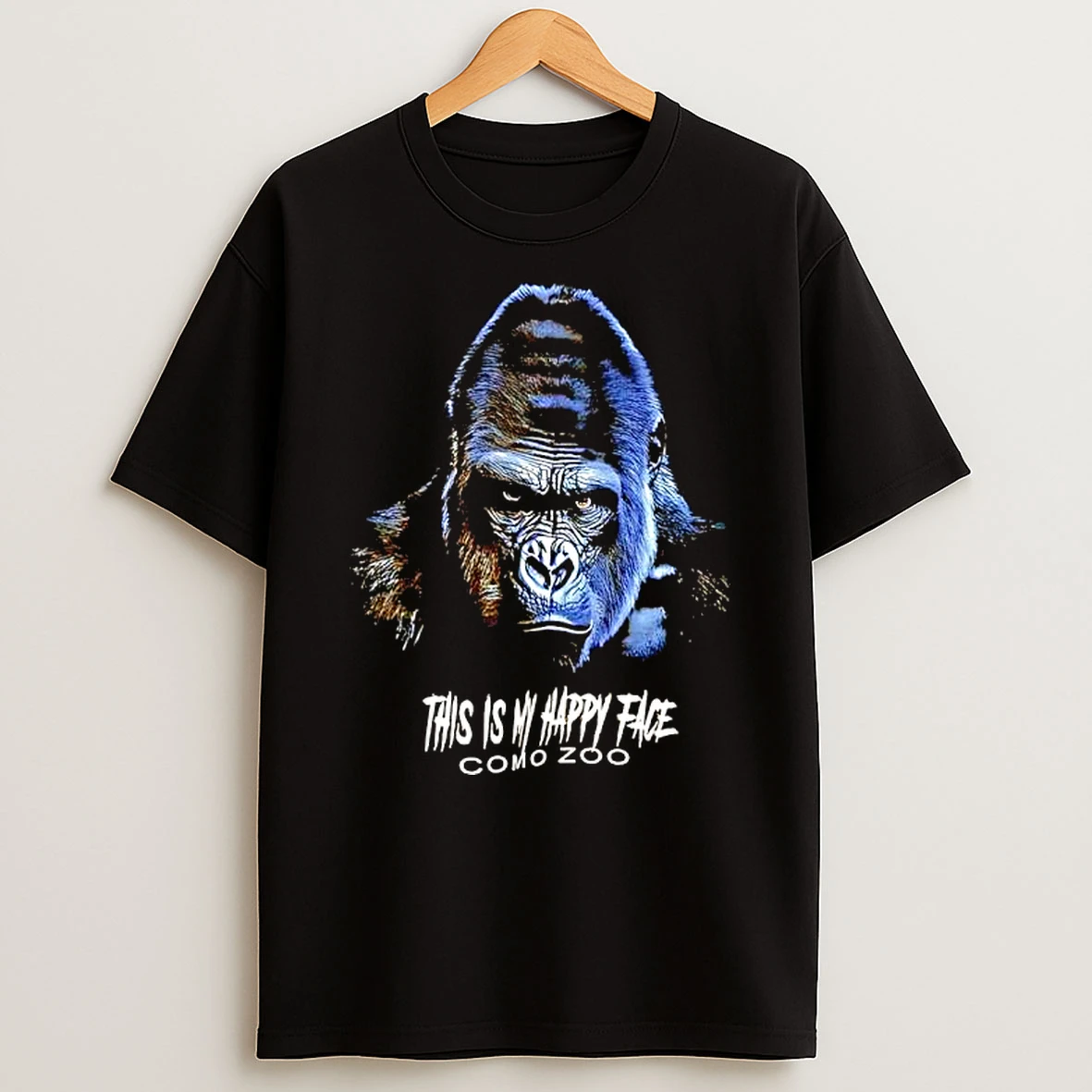 This Is My Happy Face Como Zoo Gorilla T Shirt