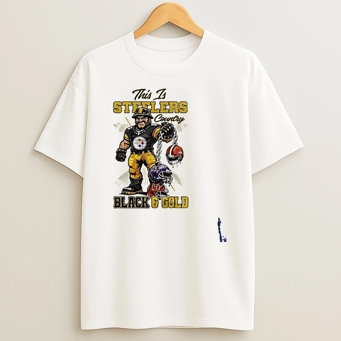 This Is Steelers Country Mascot Black Gold T Shirt