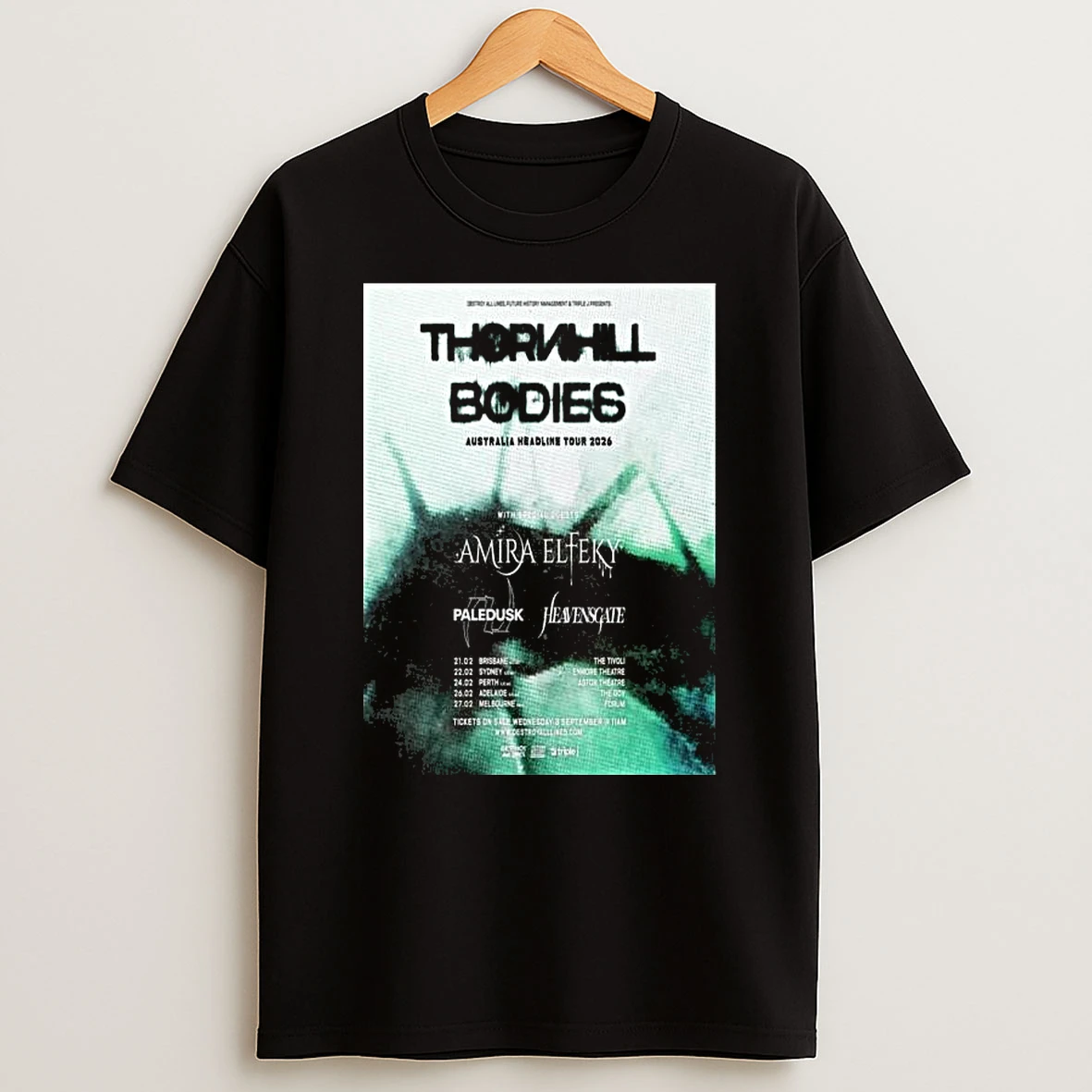 Thornhill Bodies Australia Tour 2026 T Shirt