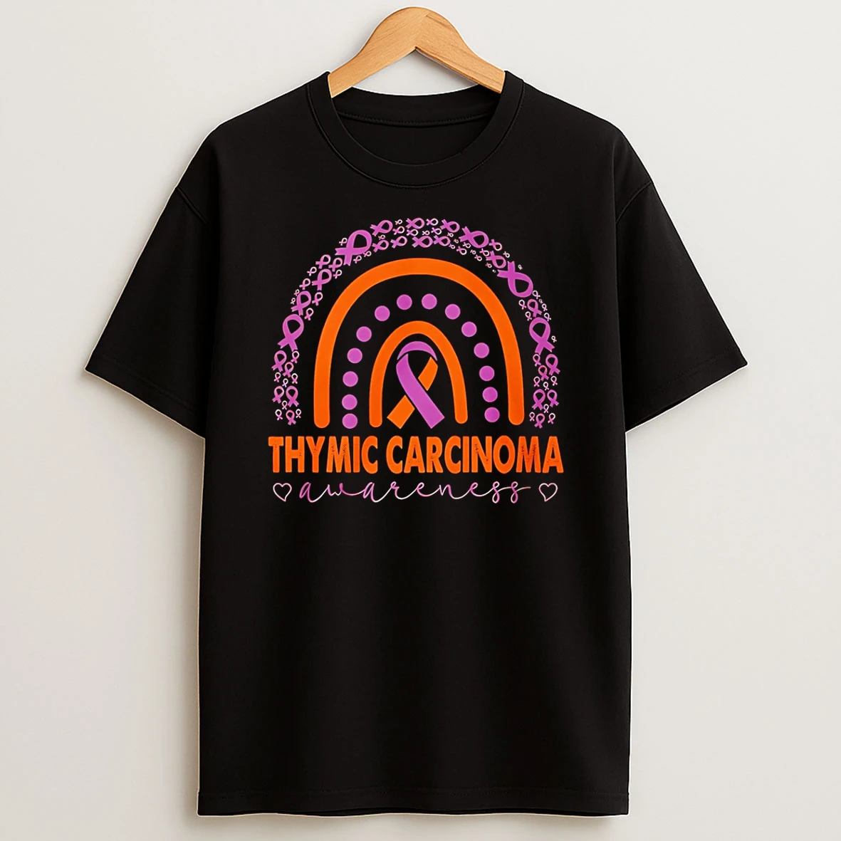 Thymic Carcinoma Awareness Rainbow T Shirt