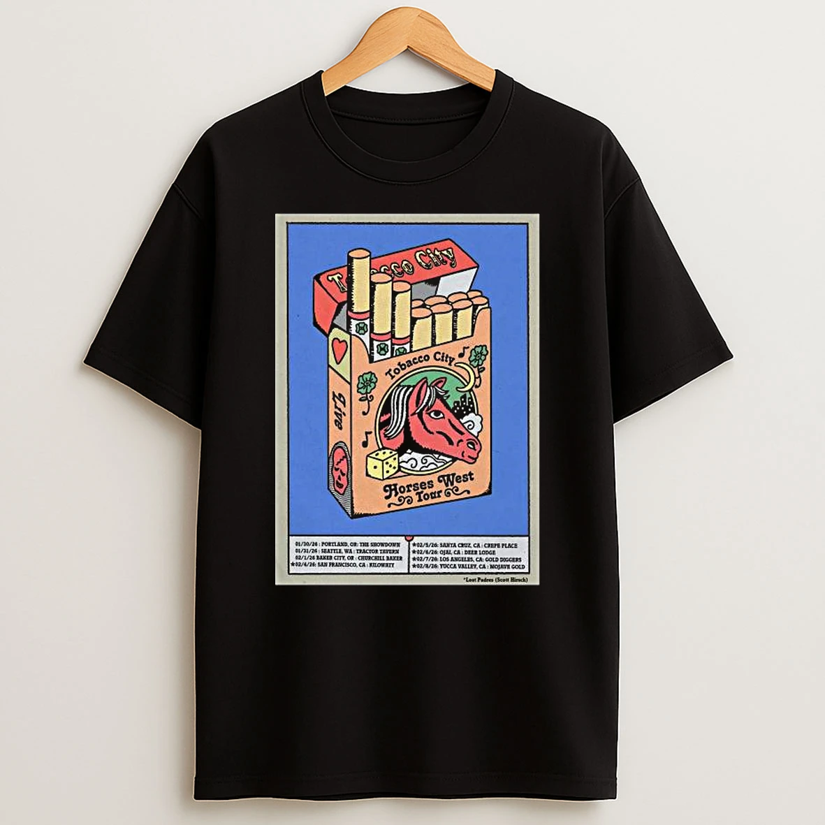 Tobacco City 2026 Horses West T Shirt