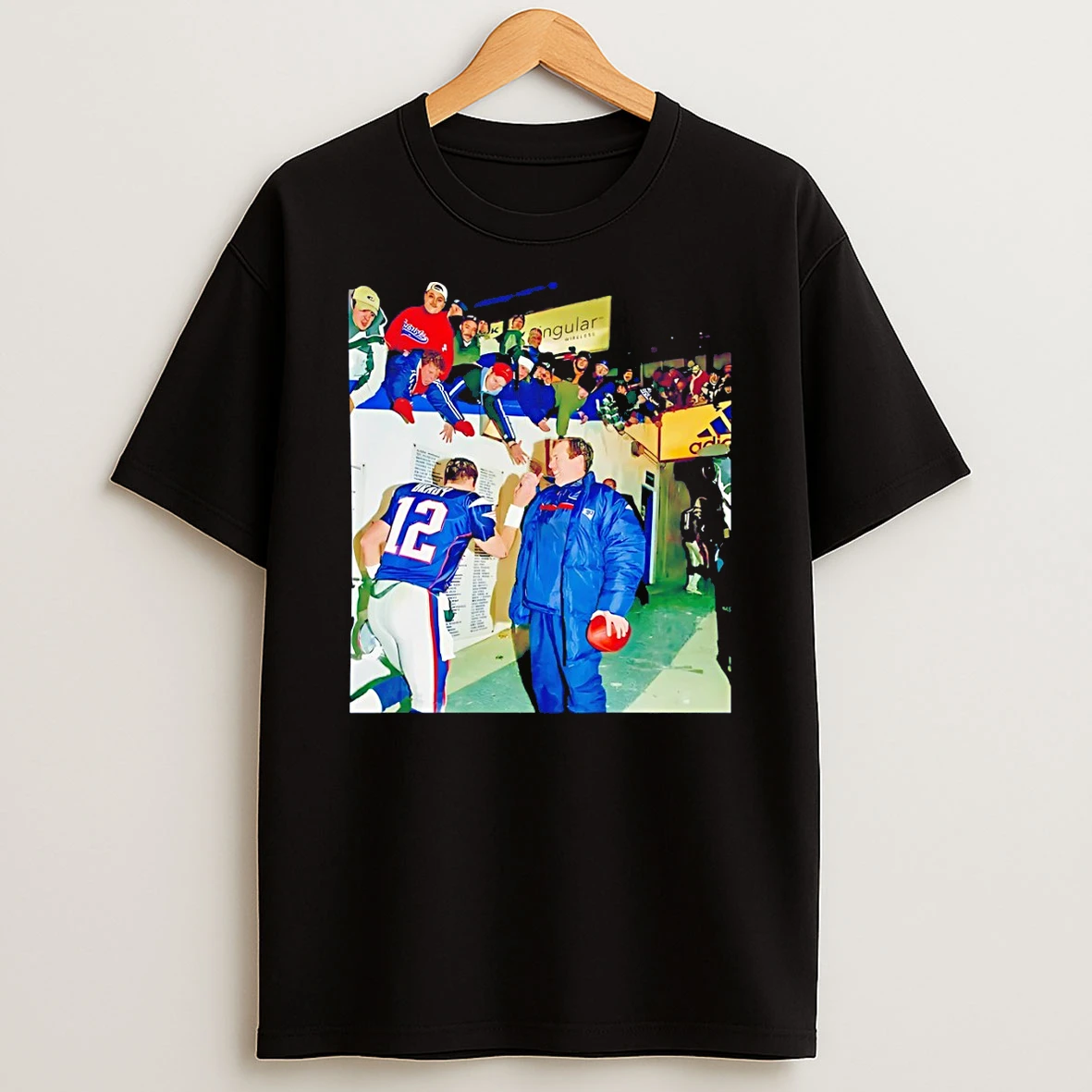 Tom Brady And Bill Belichick New England Patriots Football Photo T Shirt