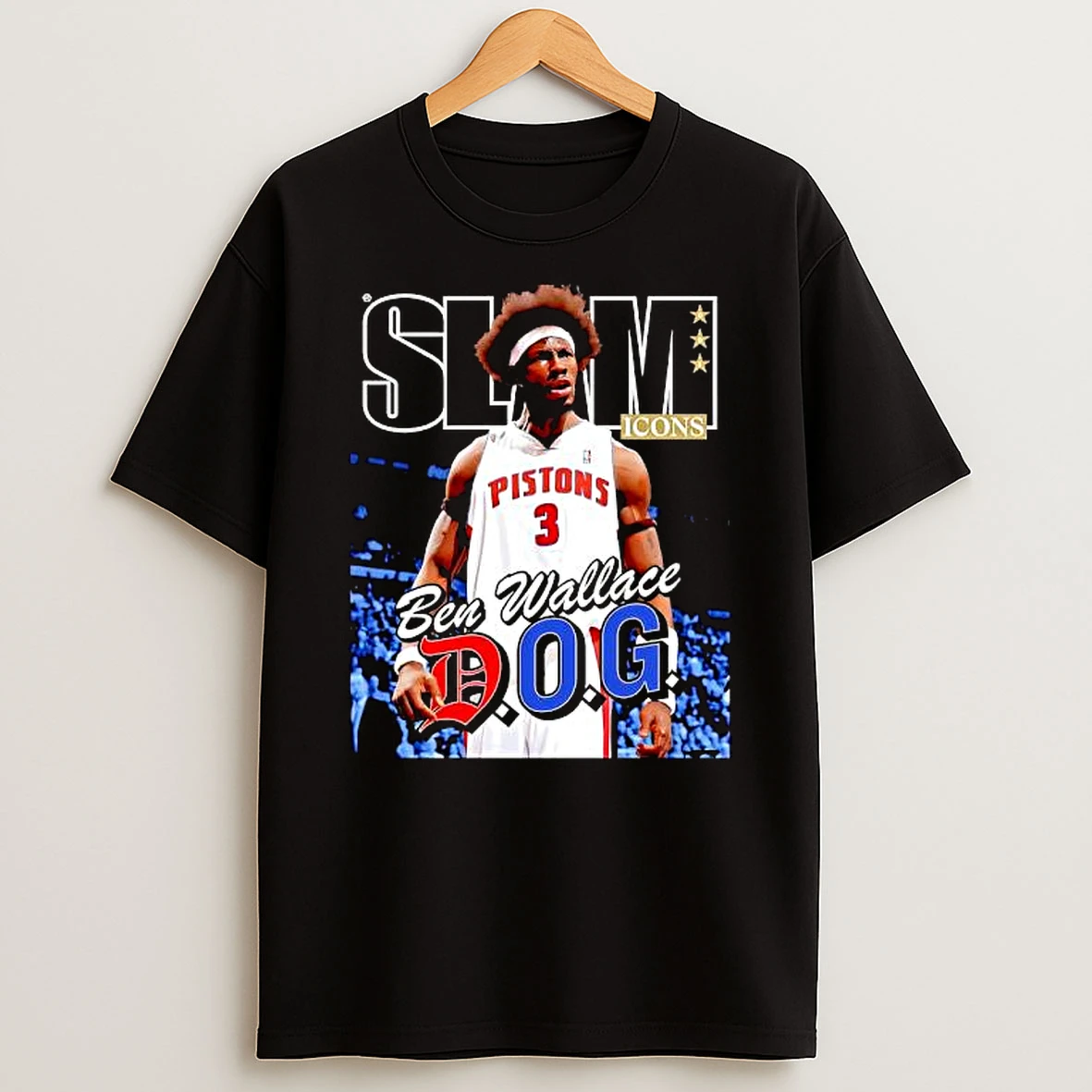 Top Slam Icons Nba Champion Ben Wallace D O G T Shirt