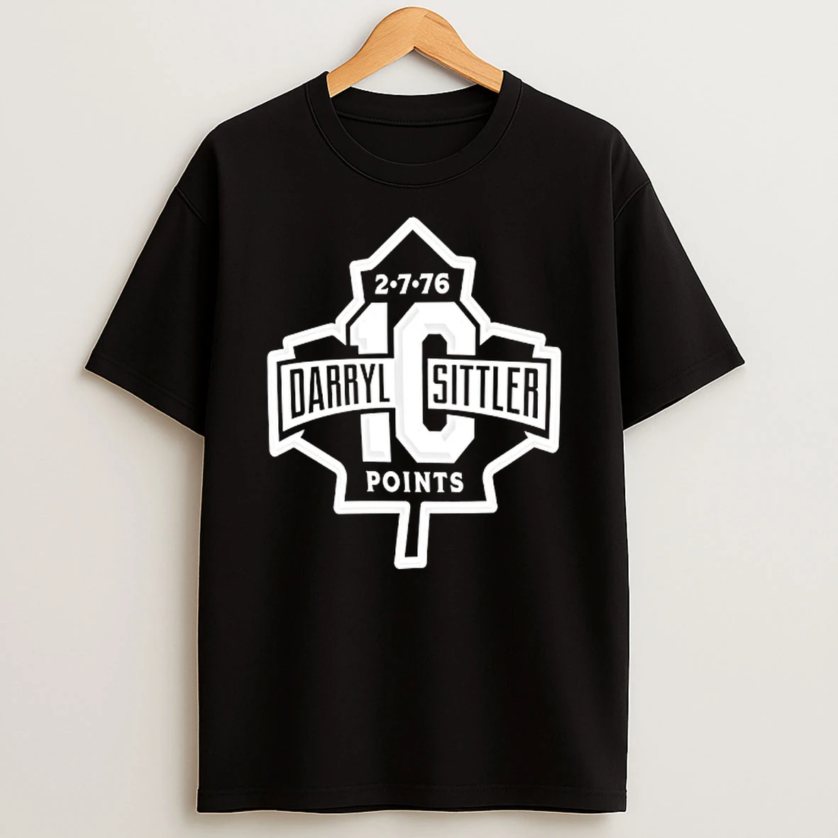 Toronto Maple Leafs Darryl Sittler 10 Point 2 7 76 Logo T Shirt