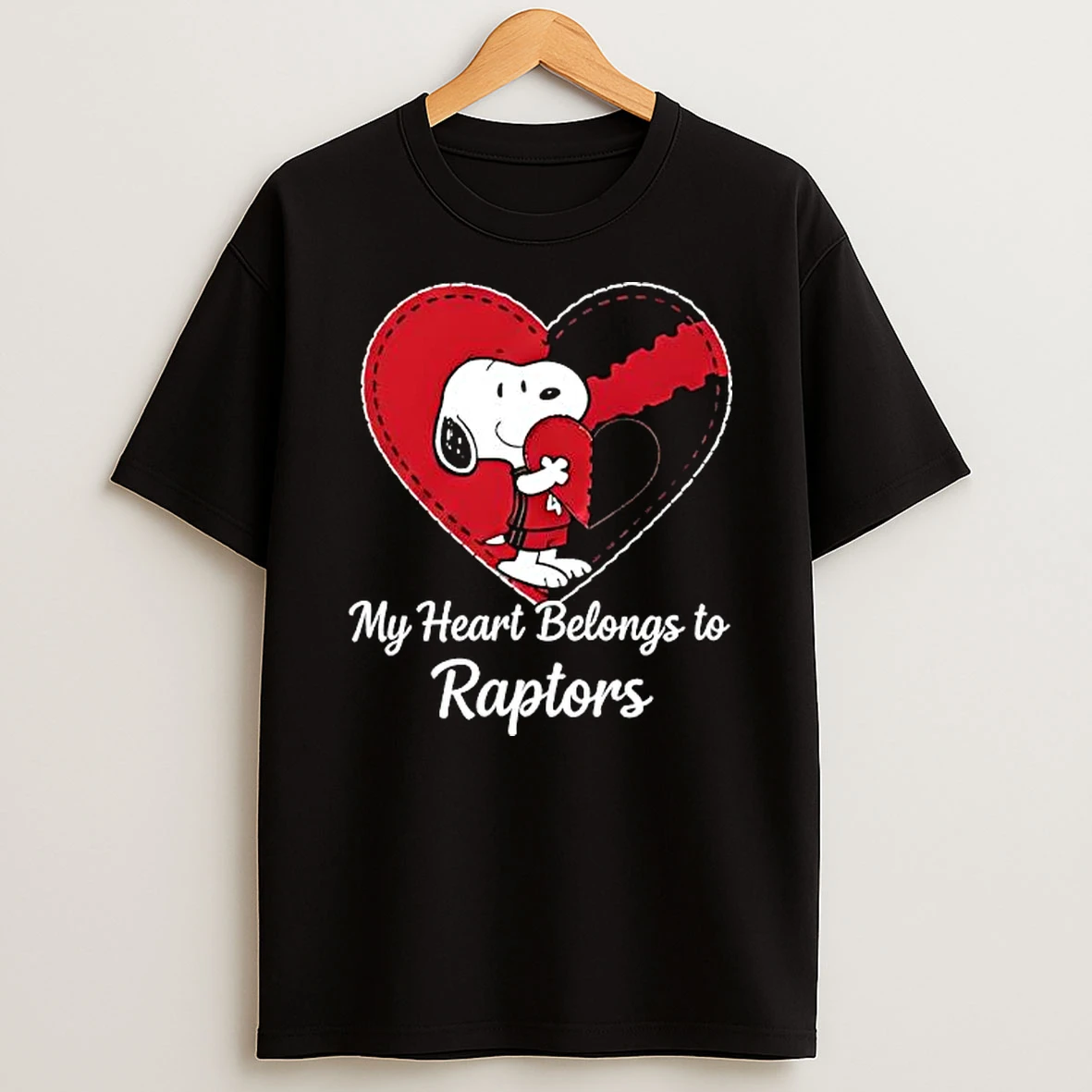 Toronto Raptors X Snoopy Cartoon Valentine 2026 T Shirt