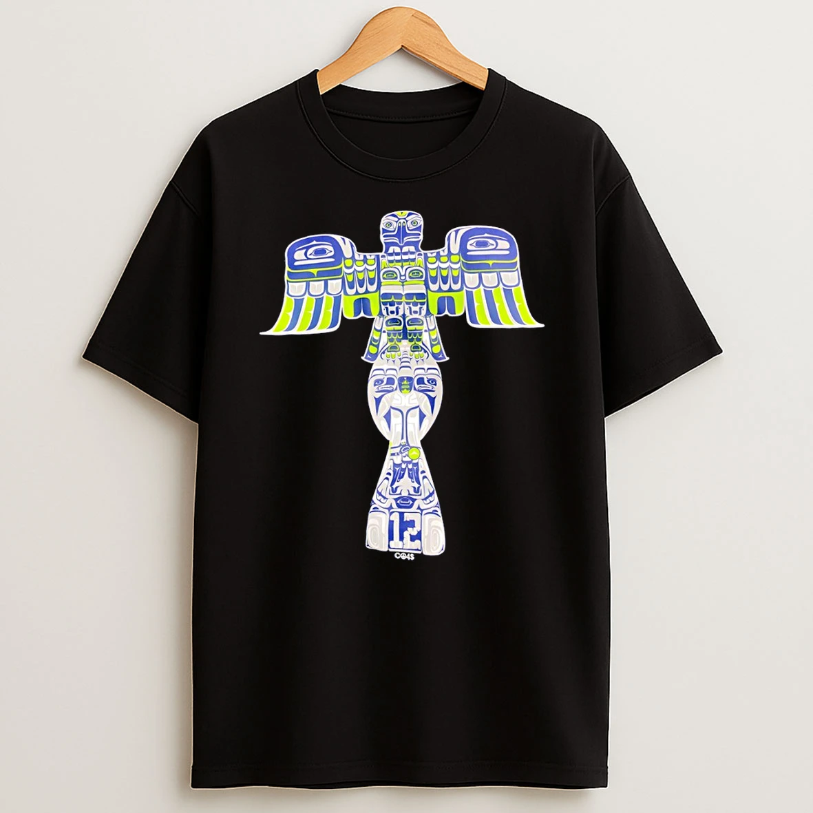 Totem Pole Seattle Seahawks Football Duwamish Pnw Native American Super Bowl T Shirt